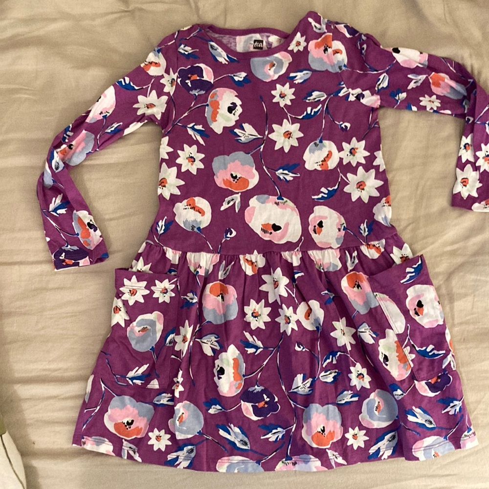 Tea Collection Children’s Floral Dress Size 7 NWOT